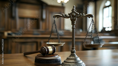 Scales of Justice and Gavel...