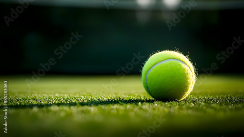 Tennis Ball on Grass Photo