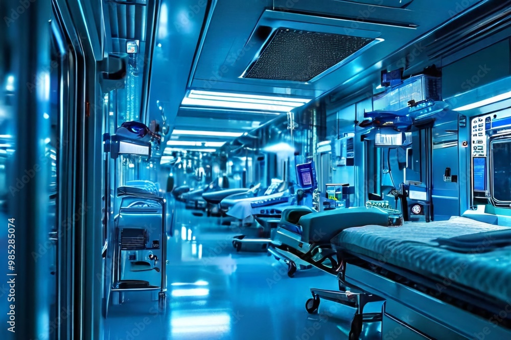Obraz premium Hospital, emergency room, operating room, medical
