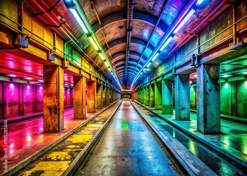 Wallpaper Mural Dark and Textured Underground Background with Grunge and Concrete Elements for Creative Projects Torontodigital.ca