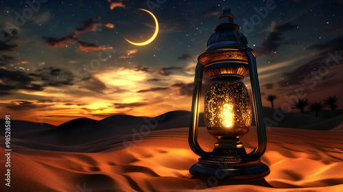 Desert Lantern Illustration