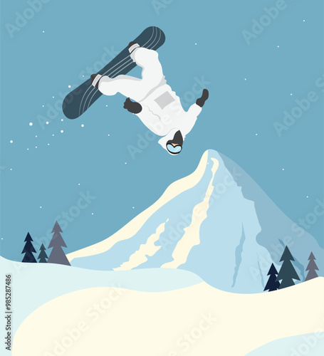 snowy mountains and forests, ski slopes and lifts, people skiing, snowboarding or sledding, skating, houses in the mountains, cozy ski resorts, tourists in winter equipment, winter sports attributes