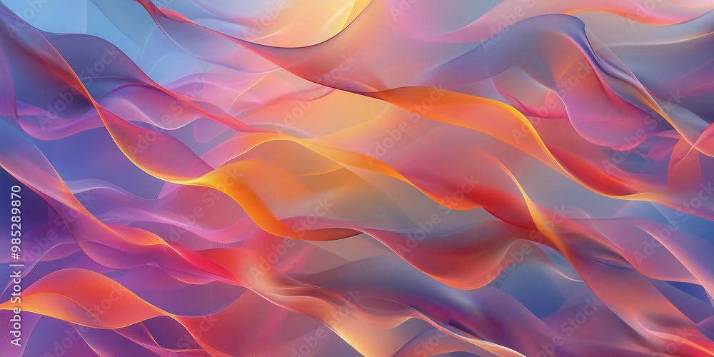 Abstract background with colorful waves Abstract background with colorful waves