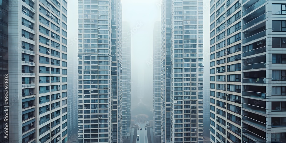 Cityscape grid of glass and concrete. Cityscape grid of glass and concrete.
