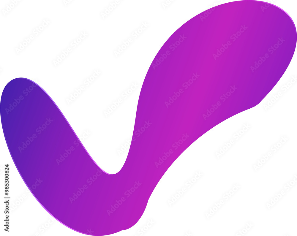 Blob element in violet colour gradient Blob element in violet colour gradient