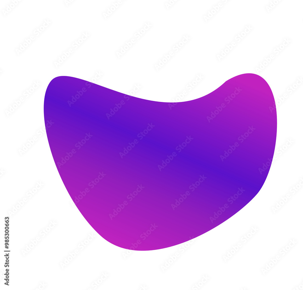Blob element in violet colour gradient Blob element in violet colour gradient