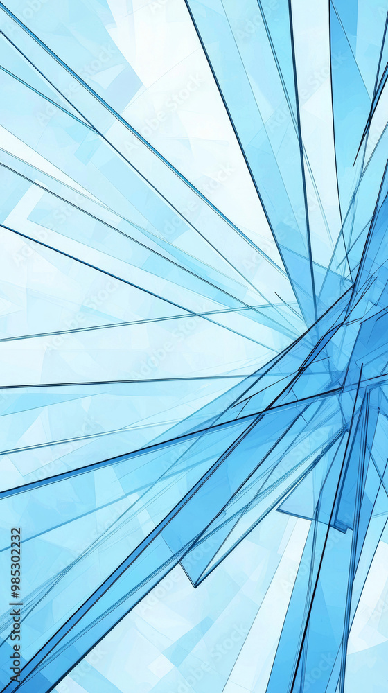 Abstract blue and white geometric pattern. Abstract blue and white geometric pattern.