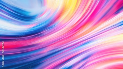 Abstract and vibrant motion blur illustration with a colorful design