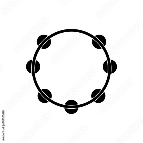 Headless tambourine musical icon, vector illustration for web and app..eps