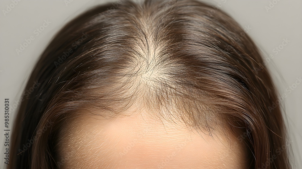 Visual comparison of hair loss treatment progress, showing a patient's thinning hair before and fuller, healthier hair after 6 months of consistent treatment Visual comparison of hair loss treatment progress, showing a patient's thinning hair before and fuller, healthier hair after 6 months of consistent treatment