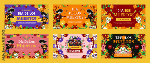 Dia De Los Muertos Banner Collection