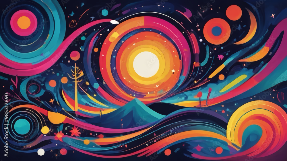 abstract background with circles abstract background with circles