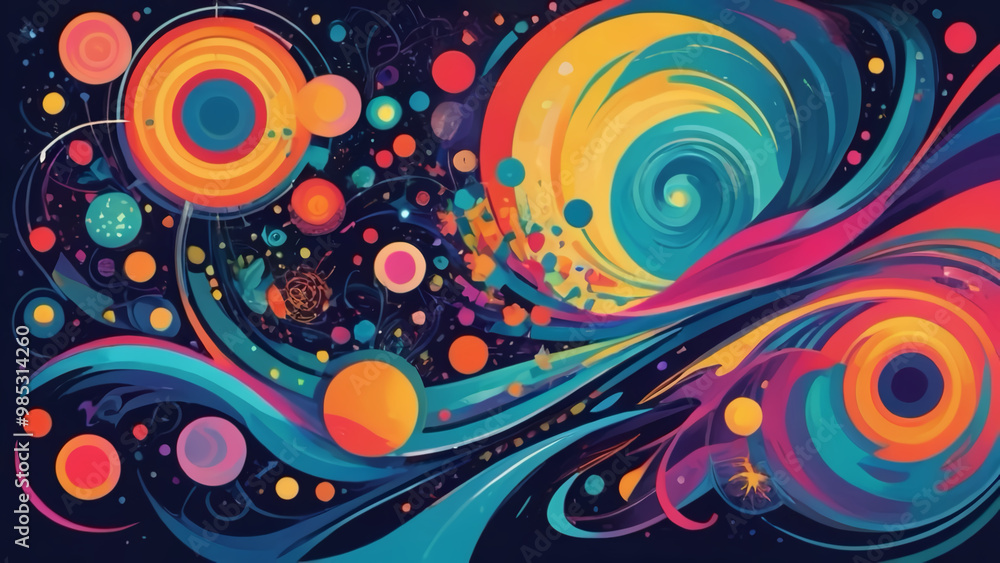 abstract background with circles abstract background with circles