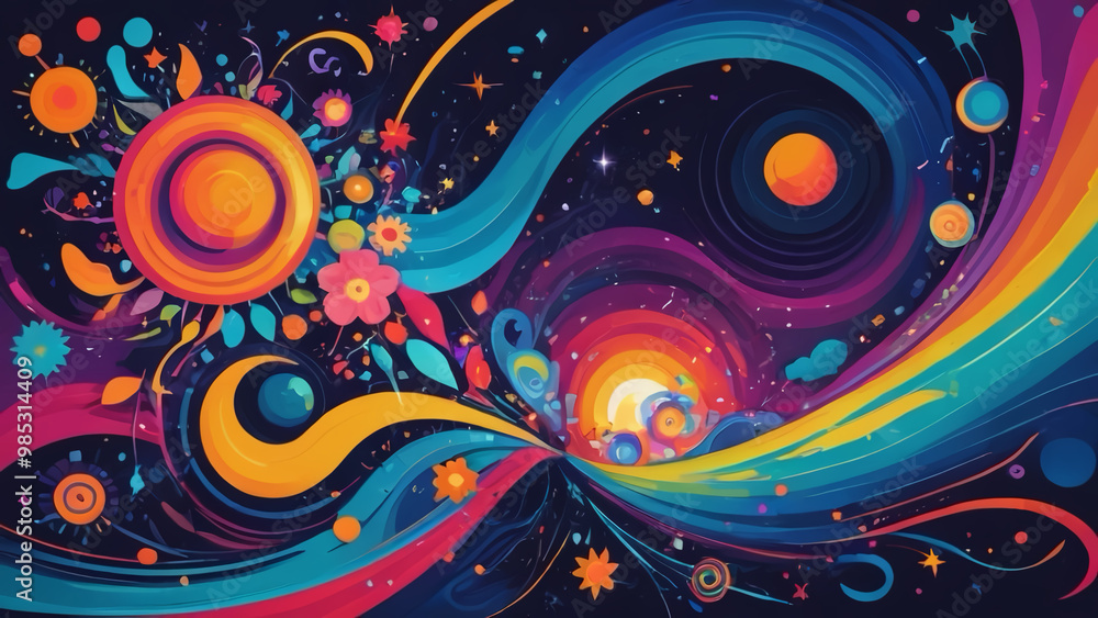 abstract background with circles abstract background with circles