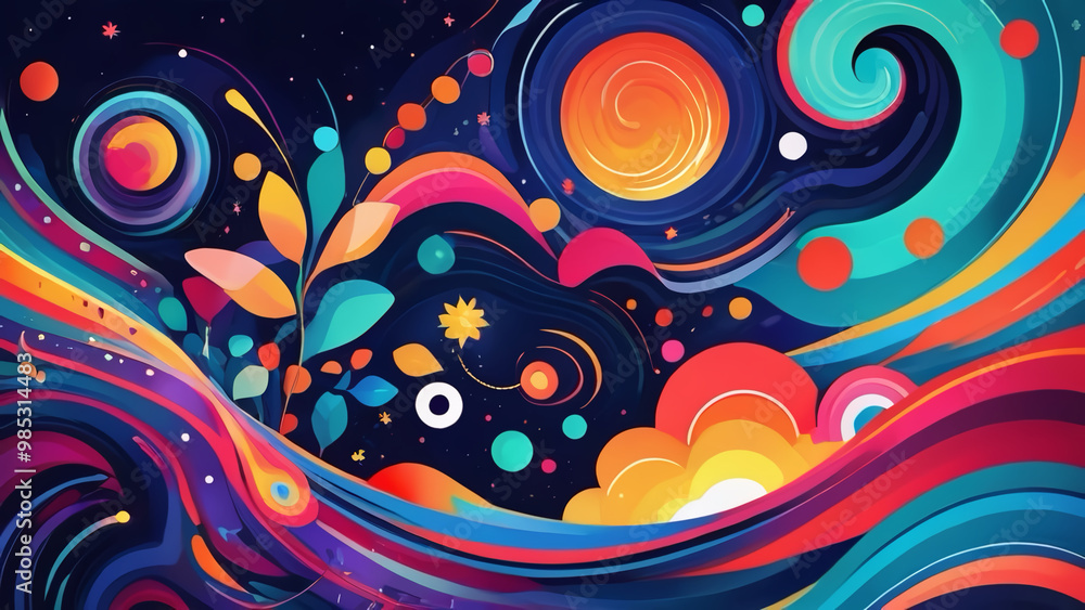 abstract background with circles abstract background with circles