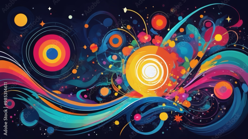 abstract background with circles abstract background with circles