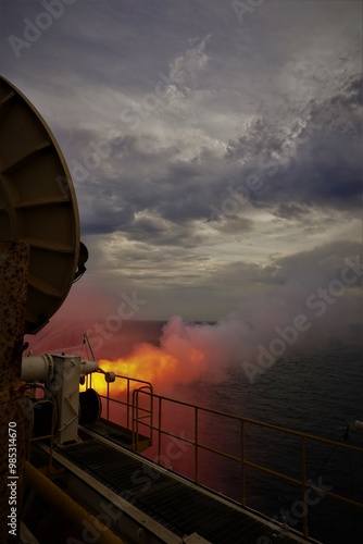 Nature’s Power: Gas Well Flow in the Sea