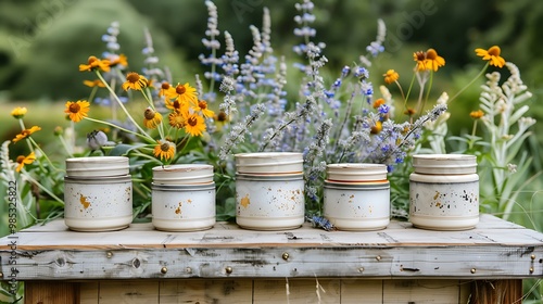 Wallpaper Mural Vintage Floral Product Podium for Classic Presentations Torontodigital.ca