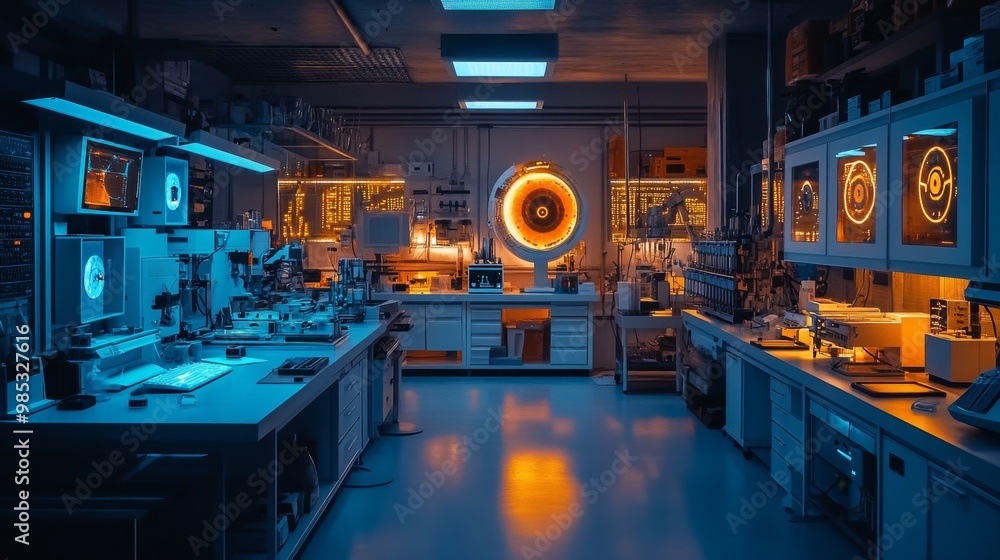 Modern Lab Interior. Modern Lab Interior.