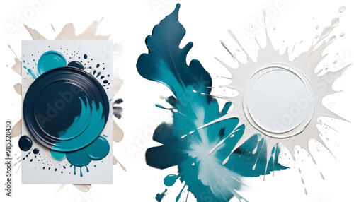 Obraz na płótnie dark posters invitations prints banners creative wallpapers paintings textures trendy light painted bsites two hand cards abstract design artwork abstract art background black brush canvas colours w salonie