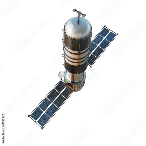 Fototapeta Naklejka Na Ścianę i Meble -  solar power station isolated on transparent background png
