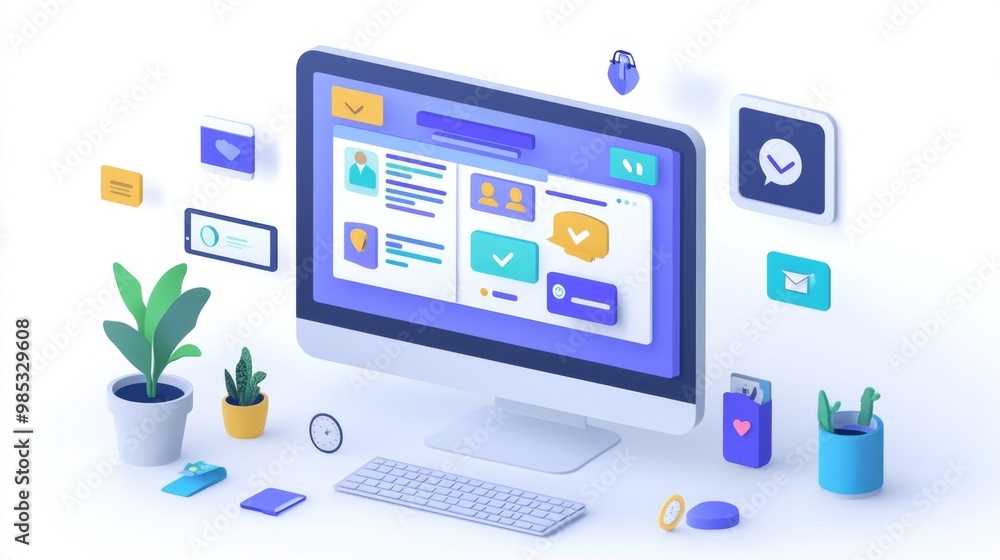 Modern Desktop Design. Modern Desktop Design.