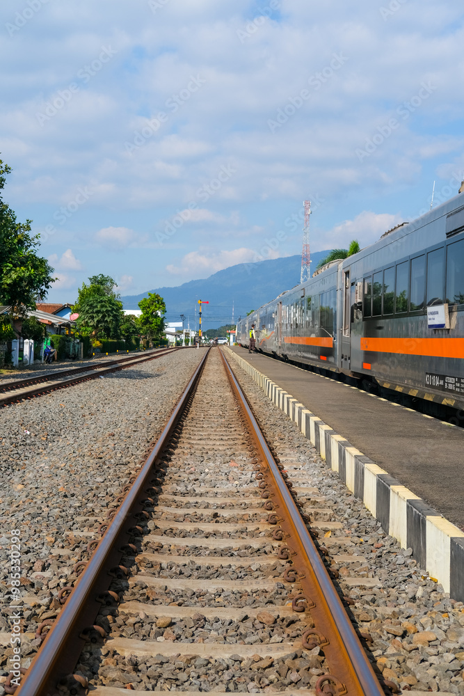 railway in the countryside, railroad tracks in the countryside, railway in Indonesia, train and railway, railway in the mountains, railway tracks, railway in the village, travel by train in Indonesia railway in the countryside, railroad tracks in the countryside, railway in Indonesia, train and railway, railway in the mountains, railway tracks, railway in the village, travel by train in Indonesia