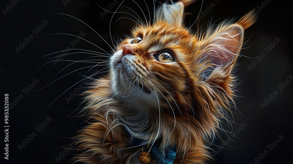 Close-up Portrait of a Curious Ginger Kitten Close-up Portrait of a Curious Ginger Kitten