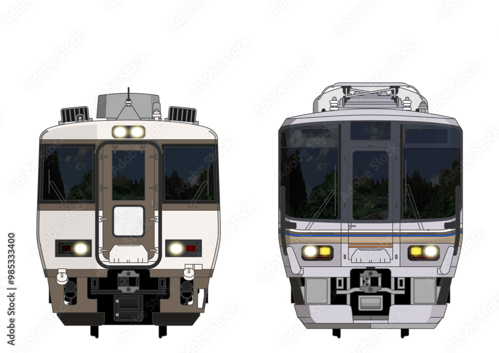 京都の列車No.7_183系200番台 / 223系5500番台_Japanese Railroad Cars in 京都の列車No.7_183系200番台 / 223系5500番台_Japanese Railroad Cars in