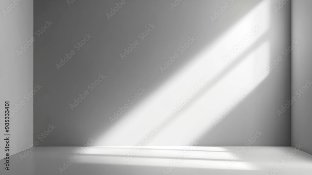 Spacious Grey Room With Spotlighted Floor And Walls Abstract Clean Space With Illuminated Background And Copy Space Wide View Spacious Grey Room With Spotlighted Floor And Walls Abstract Clean Space With Illuminated Background And Copy Space Wide View