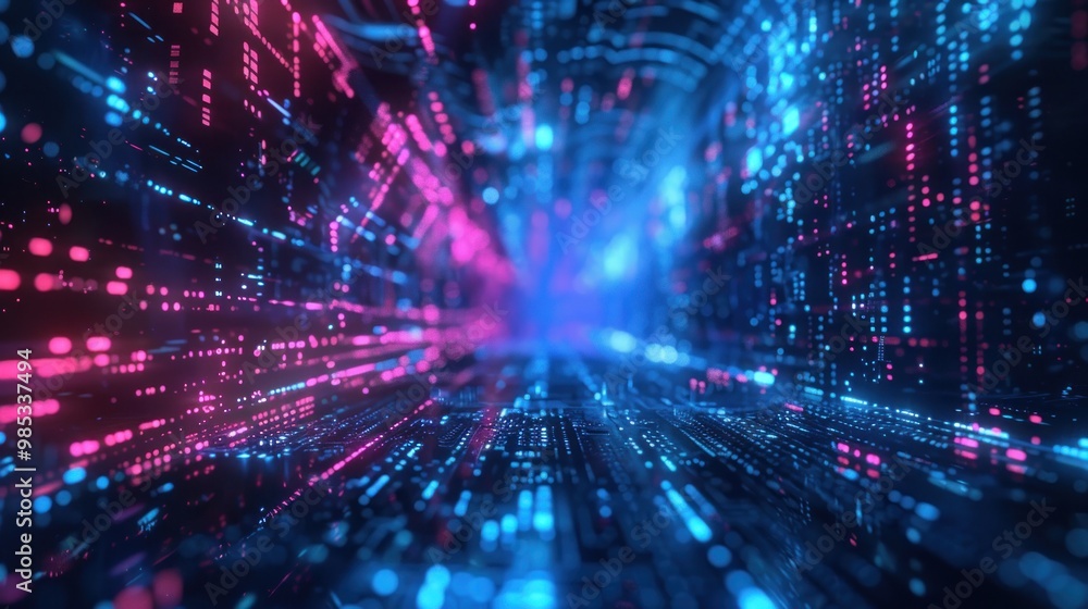 Ultra futuristic digital cyber technology abstract background AI generated image Ultra futuristic digital cyber technology abstract background AI generated image