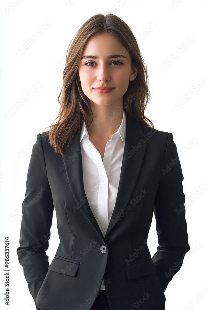 Obraz premium Business woman in a suit