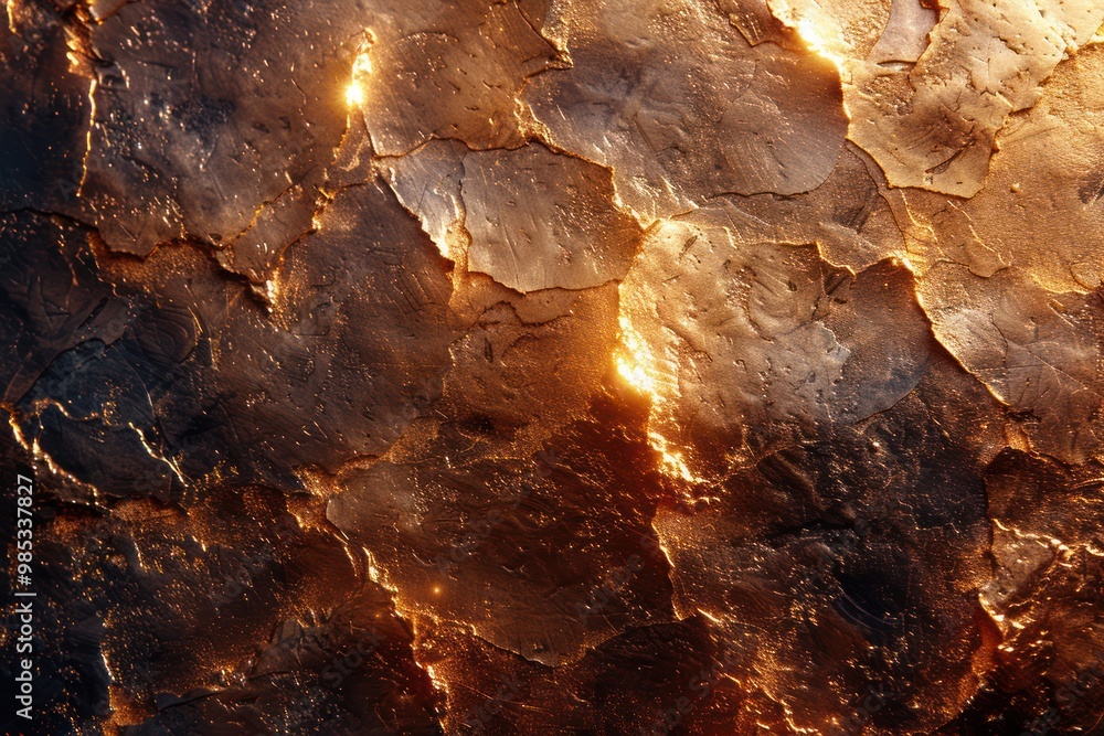 Golden Abstraction: Glowing Texture Background for Banners Golden Abstraction: Glowing Texture Background for Banners