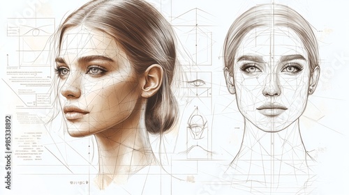 Geometric Face Art.