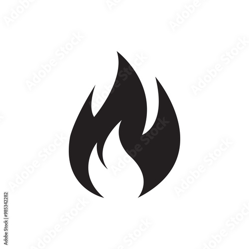 Flame icon vector , fire illustratio for web and app..eps