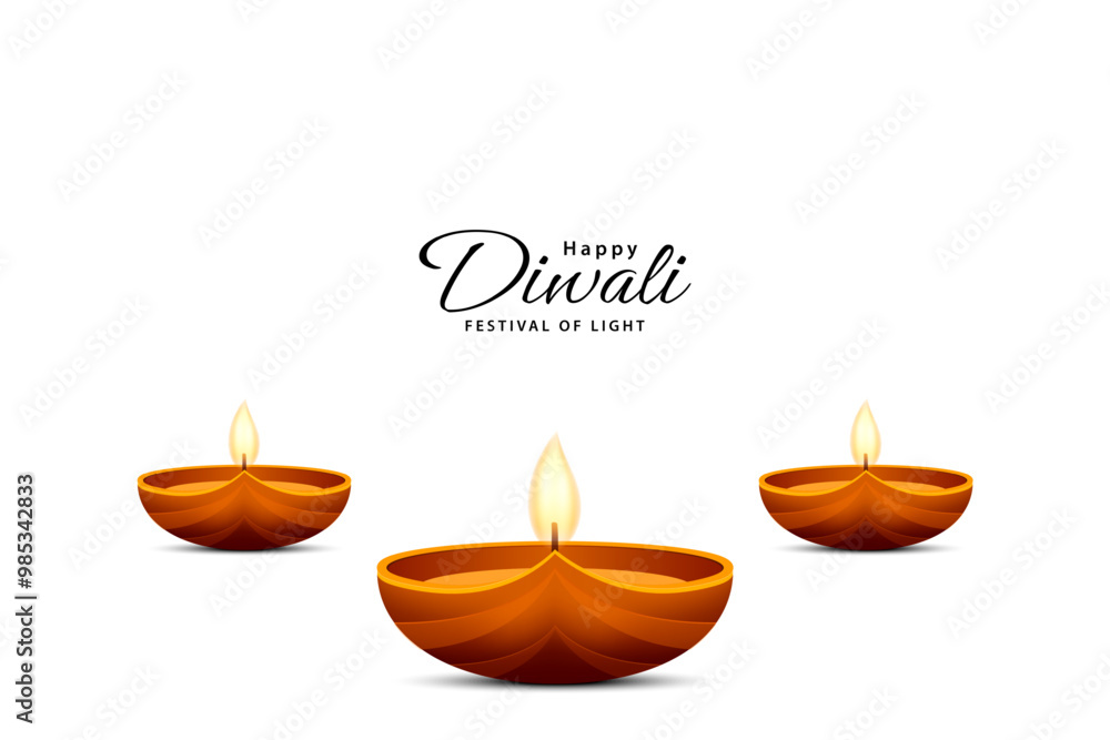 Happy diwali design with diya oil lamp. Diwali holiday background. Festival of lights celebration. Vector illustration Happy diwali design with diya oil lamp. Diwali holiday background. Festival of lights celebration. Vector illustration