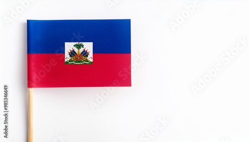 小さな紙のハイチ共和国の国旗（small paper Haiti flag）
 photo