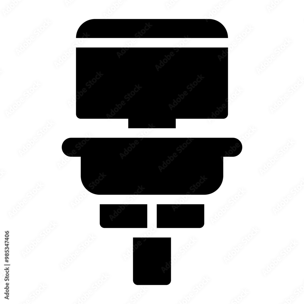 Wind Sensor glyph icon Wind Sensor glyph icon