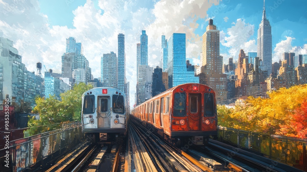 City Subway Scene. City Subway Scene.