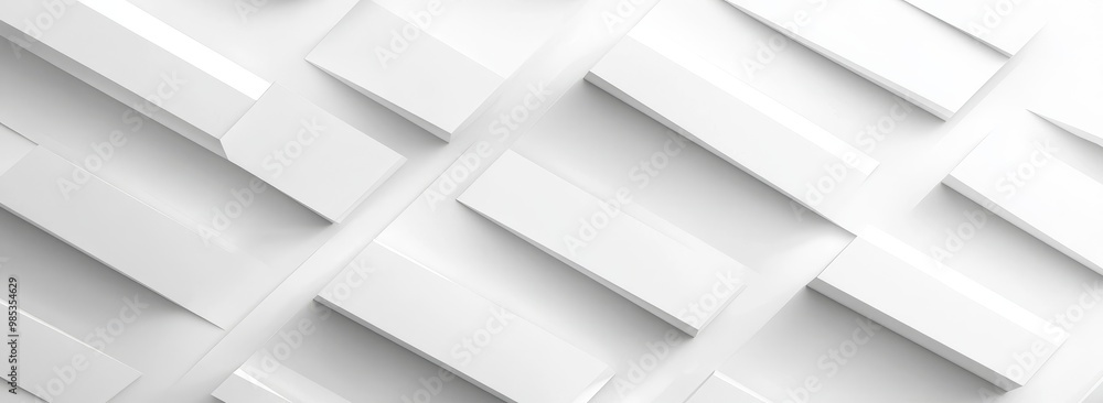 Abstract geometric pattern with rectangular shapes in a white background.