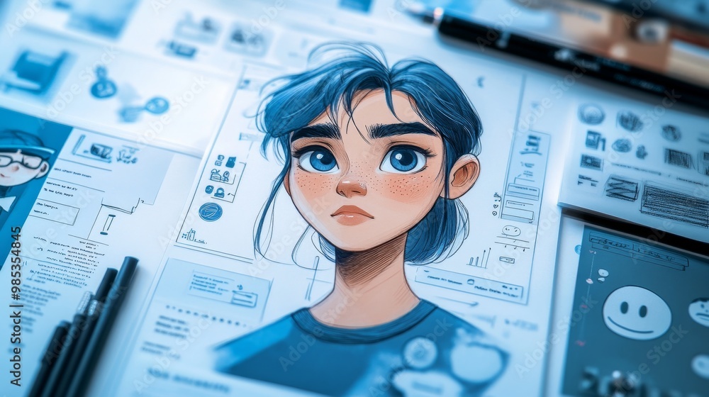 Character Design Sketch. Character Design Sketch.