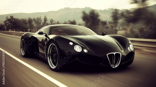 Luxuries Car on Road, Wallpaper. 