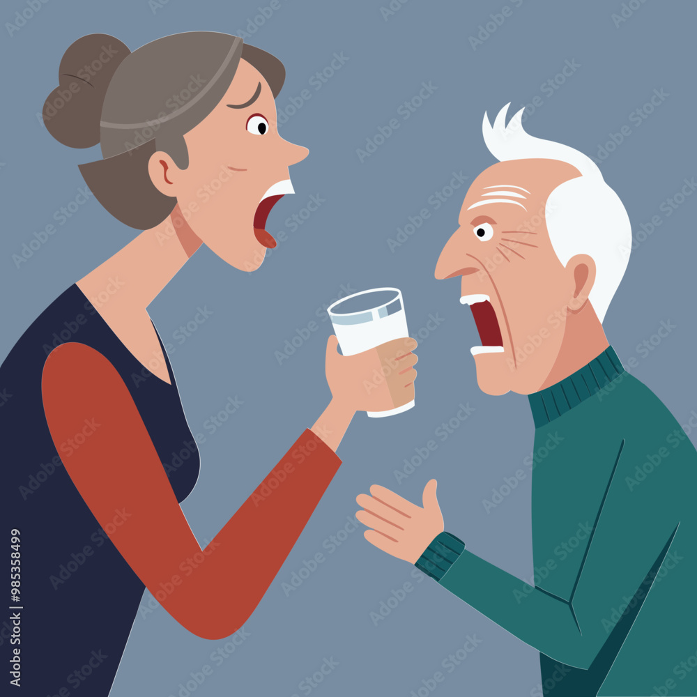 elderly-woman-yells-at-man-suffering-from-alcohol- elderly-woman-yells-at-man-suffering-from-alcohol-