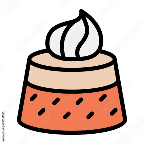Panna cotta icon