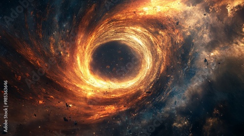 Black Hole in Space.