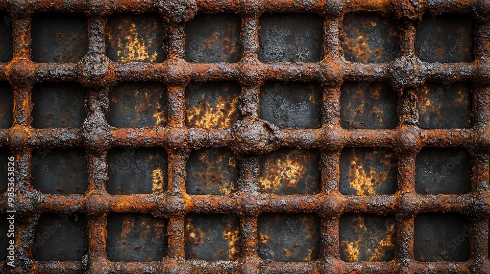 Rusty Metal Grid Texture Rusty Metal Grid Texture