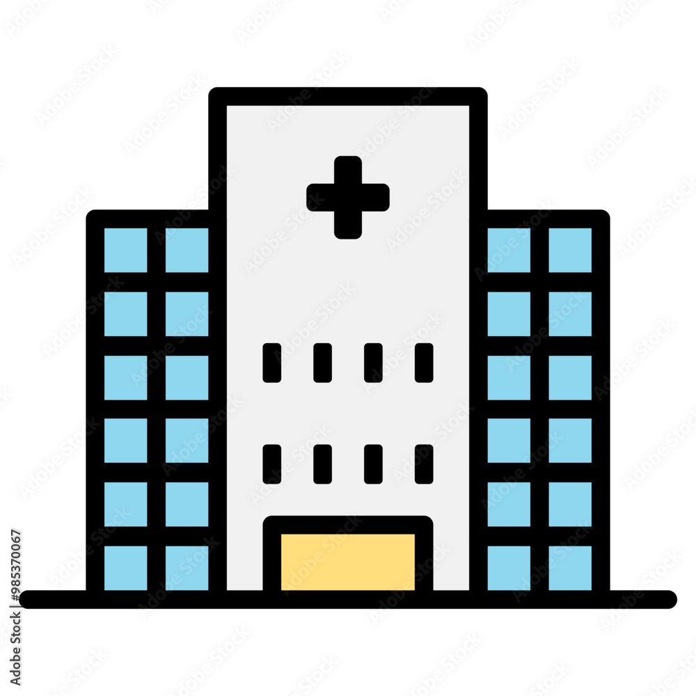 Hospital building icon Hospital building icon