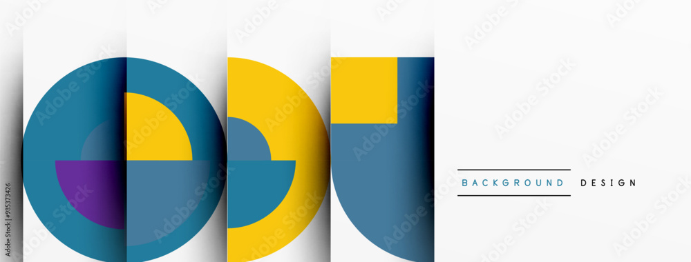 Modern geometrical abstract background - circles. Business or technology presentation design Modern geometrical abstract background - circles. Business or technology presentation design
