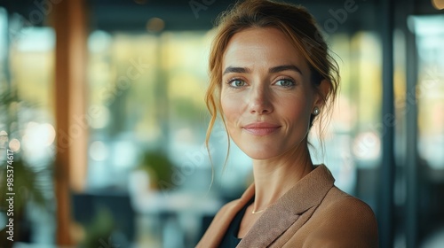 Confident Woman Portrait in Blurred Background Free Download Confident Woman Portrait in Blurred Background - GFXLoad