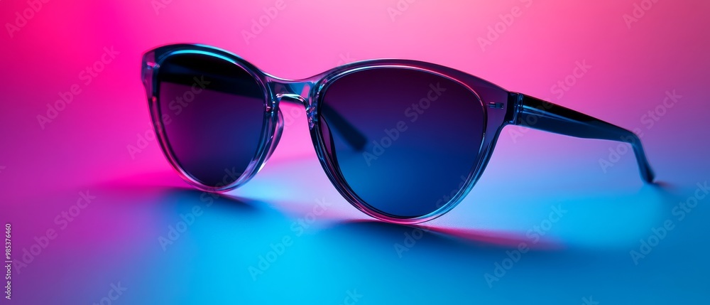 Sunglasses in Neon Light.